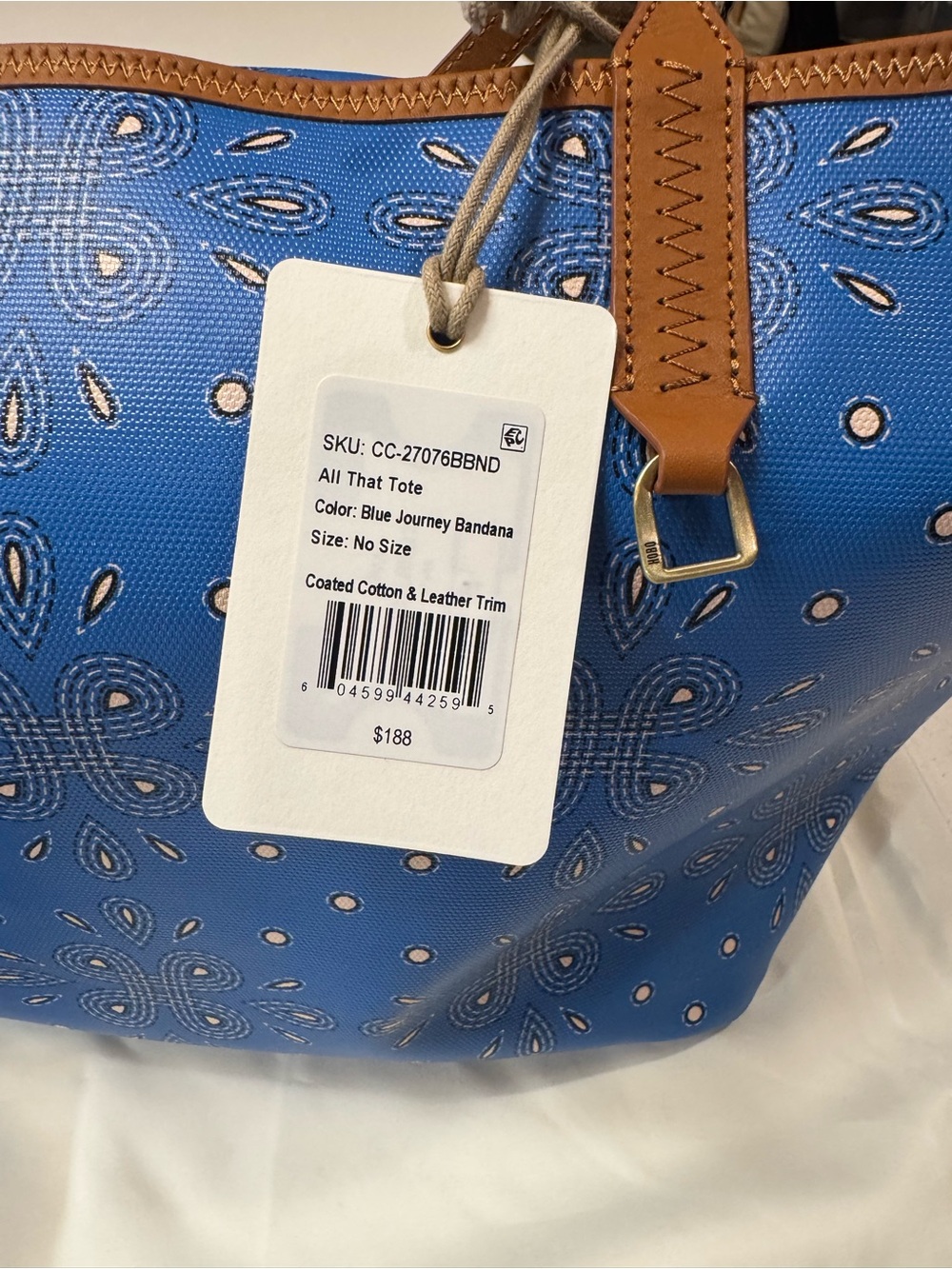 HOBO Blue Floral-Print Tote with Matching Accessories 🫐 👖 - Picture 6 of 10